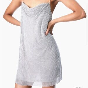 Alice + Olivia Harmony Chainmail Slip Dress